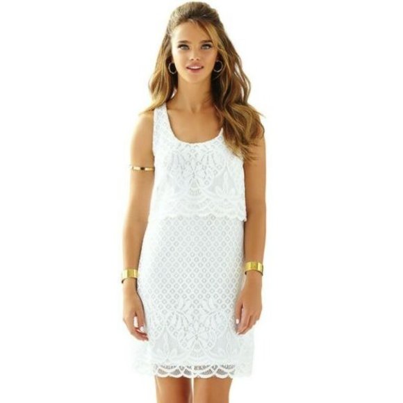 Lilly Pulitzer Stelle Lace Tank Dress White Size S - Picture 12 of 14